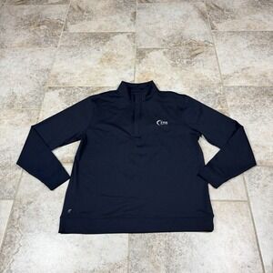 ZYIA Active 1/4 Zip Pullover Womens Large Navy Blue Long Sleeve Gym Running